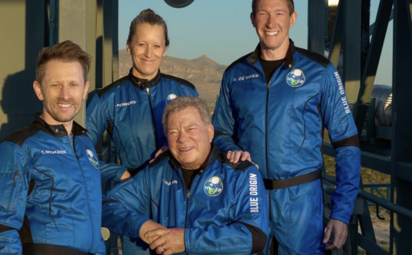 【視頻新聞】「星際迷航」艦長90歲高齡勇闖太空