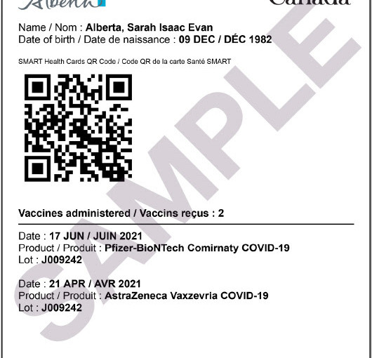 亞省更新二維碼疫苗紀錄以符合旅遊標準