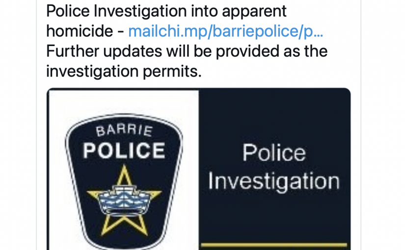 巴里顯然發生兇殺案 警方搜尋嫌犯