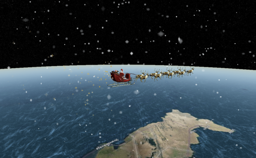 【視頻新聞】聖誕老人坐雪橇飛躍畫面真實存在嗎？