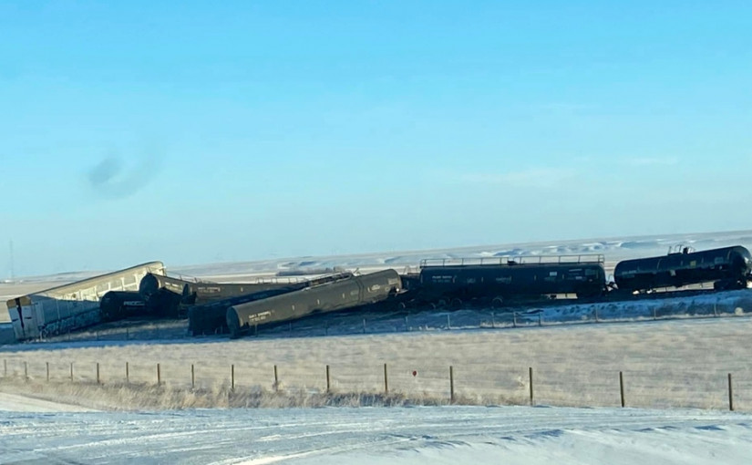 亞省南部火車出軌洩漏柴油