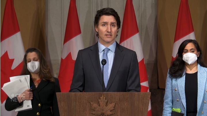 加拿大宣布對俄羅斯實施第一輪制裁  並向拉脫維亞部署部隊