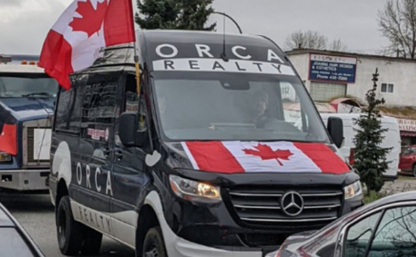 地產公司車輛現身溫市貨車抗議現場    老闆震驚並道歉