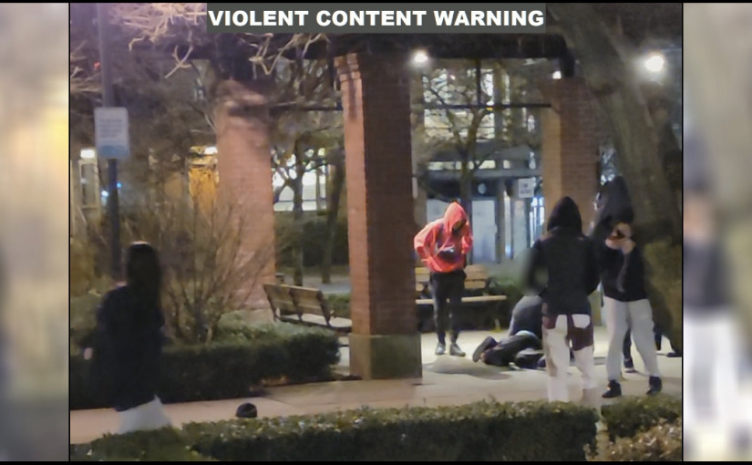 【有片】溫市中心街頭暴力襲擊 警方追緝紅衣男子