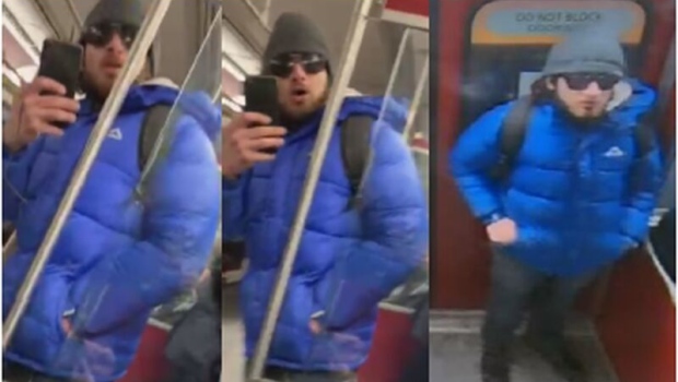 男子地鐵裡兩度朝女子吐口水 遭警方搜尋