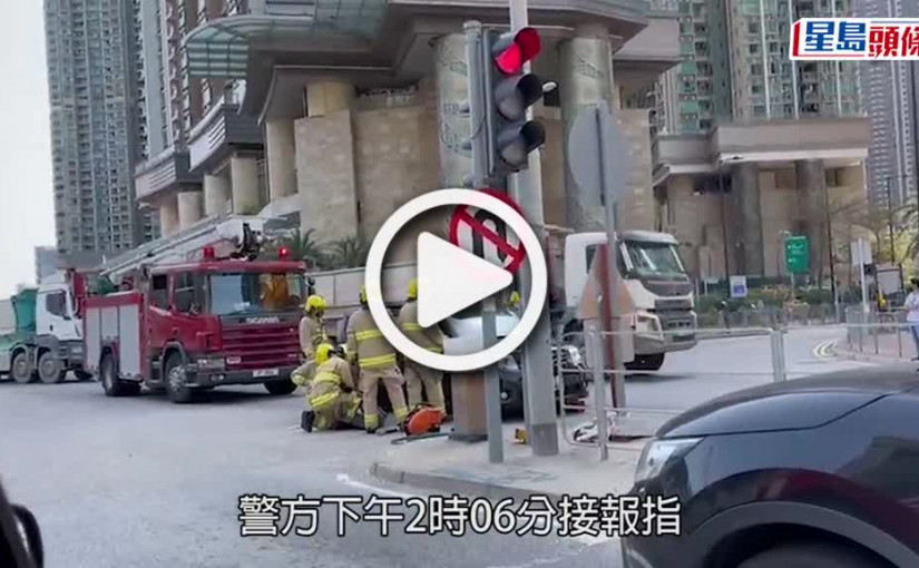 (視頻)交通意外｜將軍澳2車相撞 2人送院