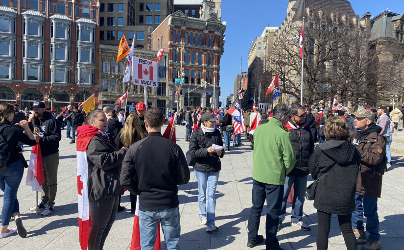 渥太華滾雷車隊抗議活動周六進入第二天