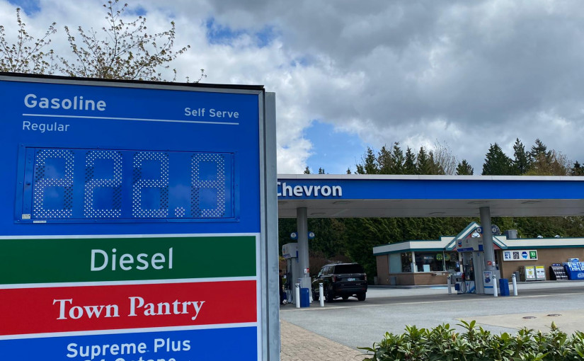 大溫零售汽油價升至每公升2.229元 專家指暫時未有緩和跡象