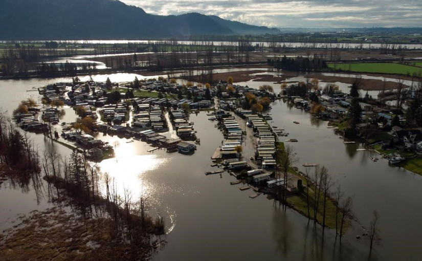 卑詩省內陸近半地區存在洪水危險