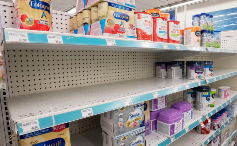 葵花籽油短缺 嬰兒配方奶粉更紧张