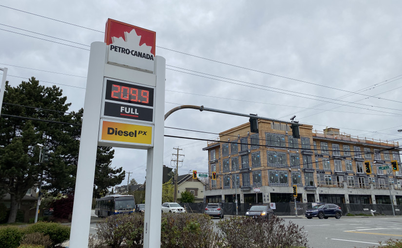 大溫地區汽油價格再次超過2元大關