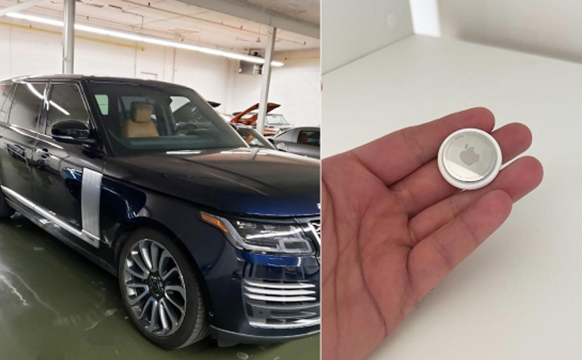 車主使用蘋果AirTag尋回失車