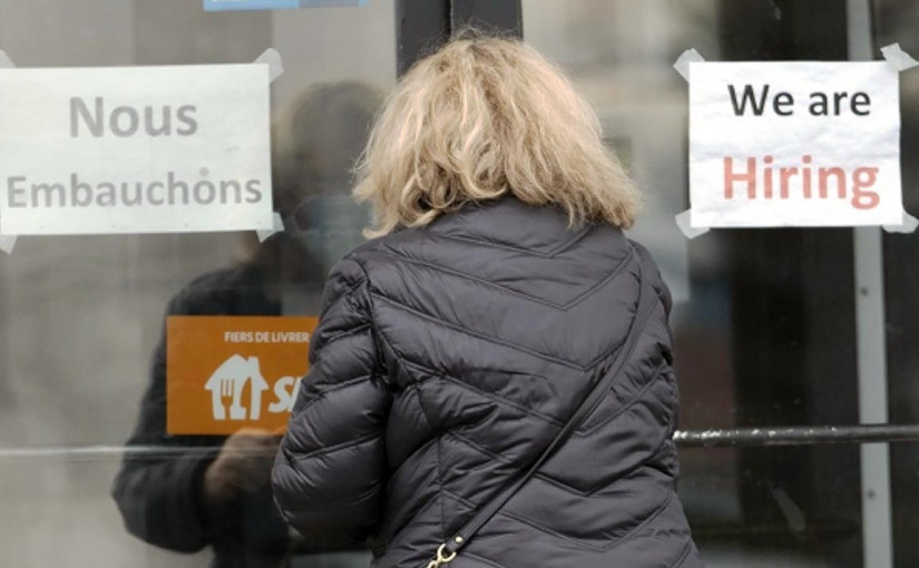 加國4月份職位空缺100萬份