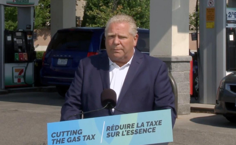 安省周五起削減汽油與柴油稅 為期6個月