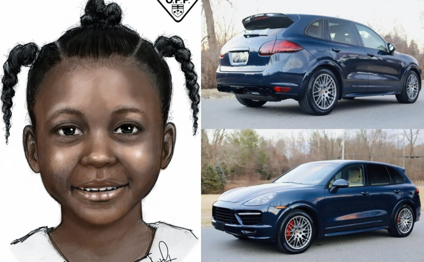 警方公布垃圾箱女童屍體發現案死者素描 尋找懷疑涉案保時捷SUV