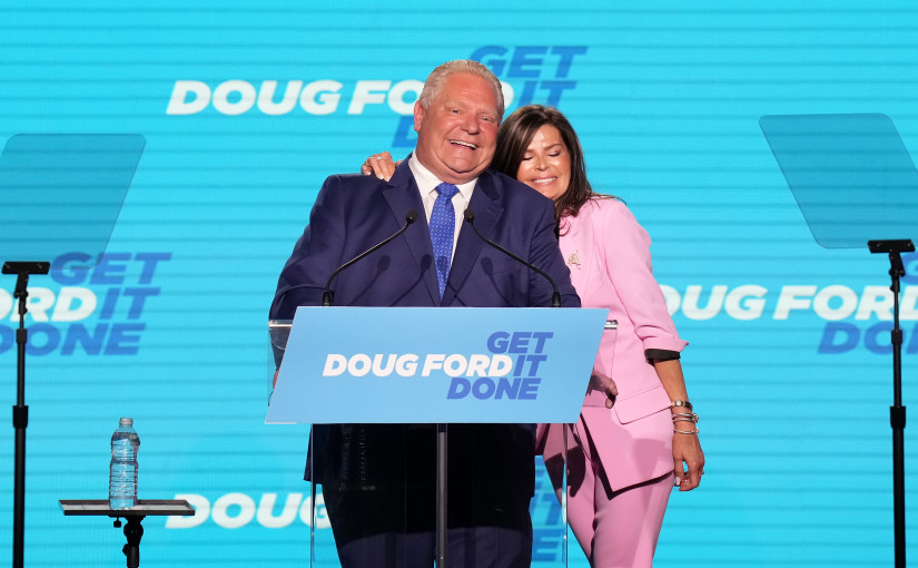福特成功連任安省省長 獲勝感言諾致力實現「安大略夢」