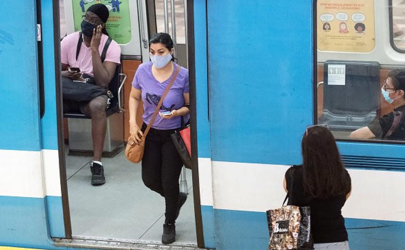 魁省6月18日取消公共交通工具口罩令