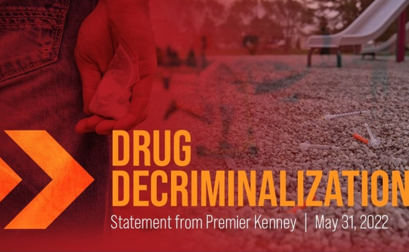 亞省省長康尼就毒品除罪化發表聲明
