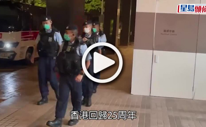 (視頻)回歸25｜鐵路應變部隊 西九龍高鐵站外加強巡邏