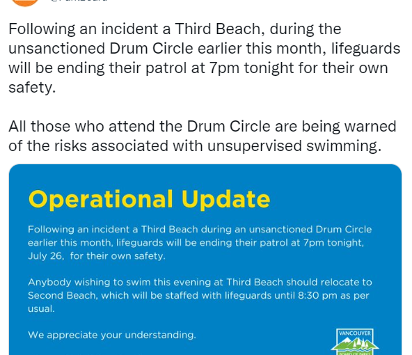 曾受語言和身體阻撓和騷擾 救生員停止在溫哥華一海灘巡邏