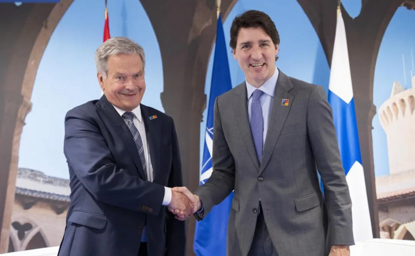 加拿大成為第一個批准芬蘭和瑞典加入北約的國家