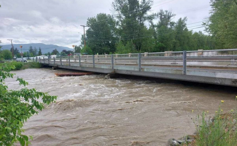 卑詩河流預測中心再向基隆拿發出洪水預警