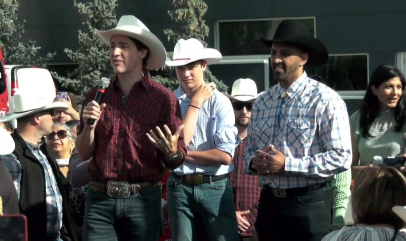 總理杜魯多現身卡加利牛仔節