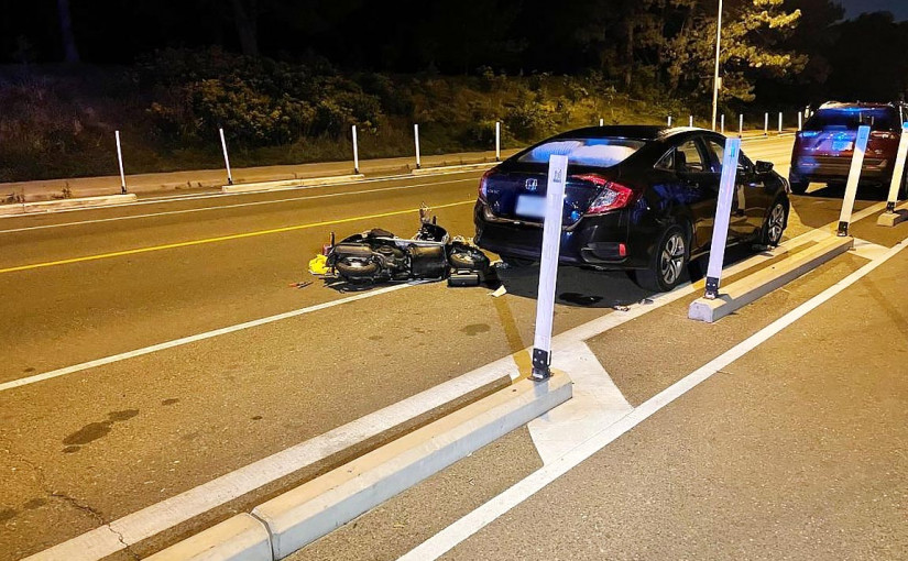 與房車碰撞 電動電單車司機重傷