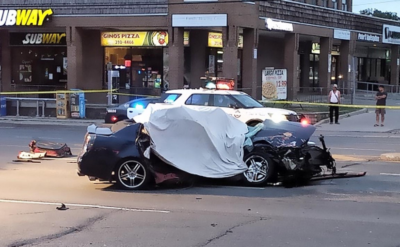康山與多倫多交界2車相撞 1死2重傷