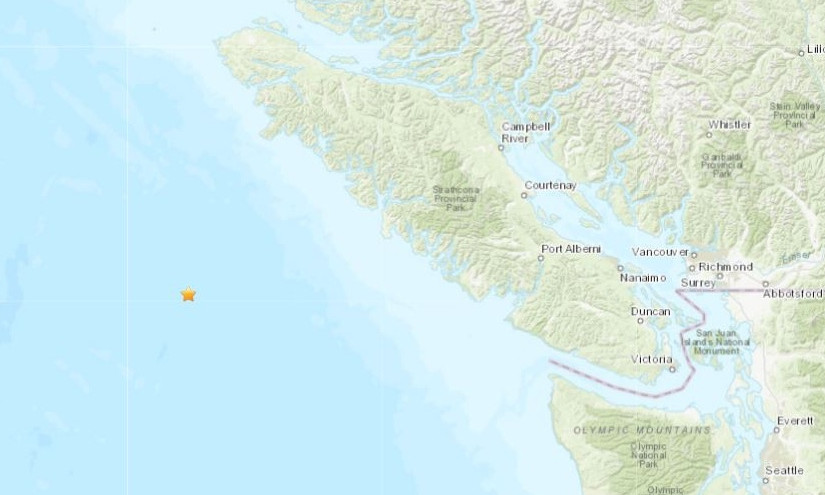 溫哥華島發生4.6 級地震  沒損壞和受傷報告