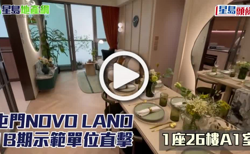 (視頻)屯門NOVO LAND1B期示範單位直擊