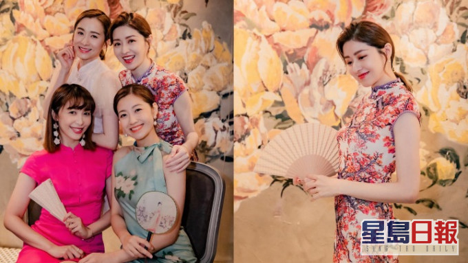 陳自瑤徐淑敏姊妹團開Party 旗袍Look好誘人Yoyo狂晒S身段