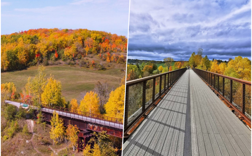 【秋天好去處】安省一條遠足小徑 帶你走到古老鐵路橋
