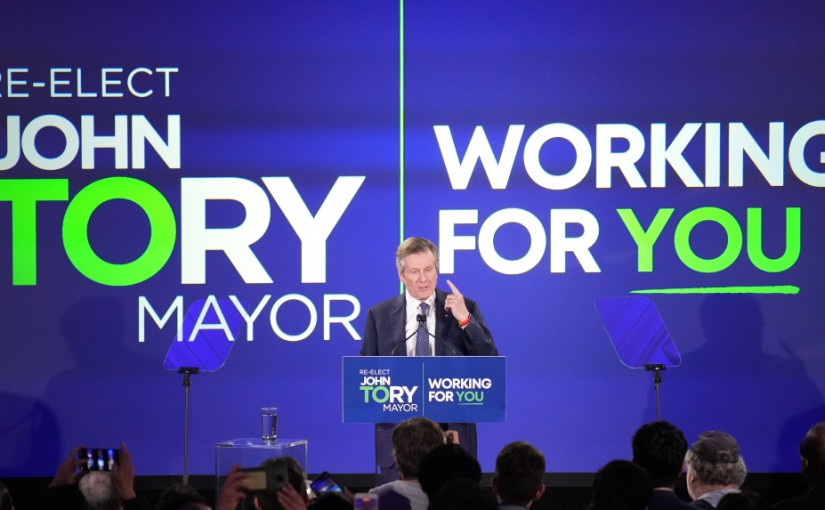 【更新】莊德利成功連任多倫多市長 感言稱會繼續帶領多倫多走向美好未來