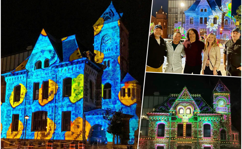 萬聖節免費活動 燈光表演配上詭異的曲調