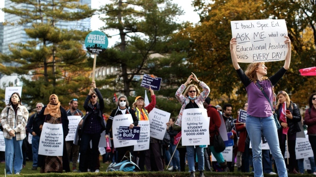 【安省教職員大罷工】民調顯示：6成受訪者指責福特政府