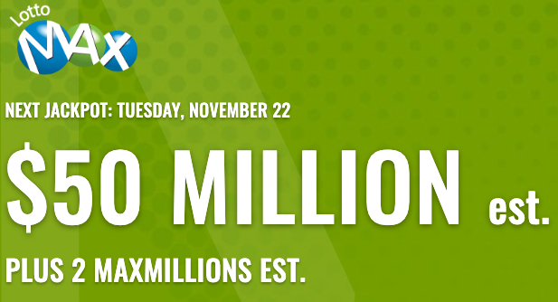 Lotto Max頭獎沒人中  纍積頭獎獎金5000萬元