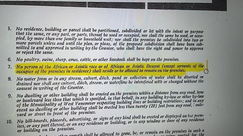西溫地契仍保留當年禁非白人居住條例 居民感被侮辱促省府刪除