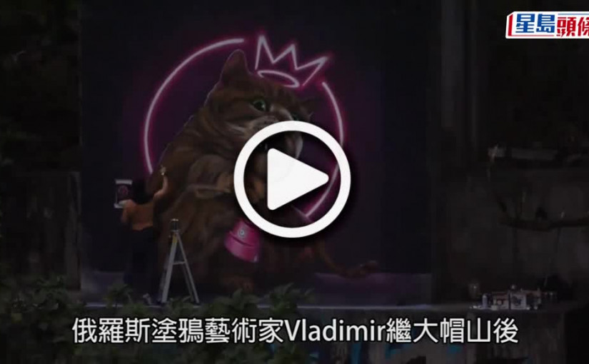 (視頻)屯公橋墩「光環貓」遭白油覆蓋 行山客緣慳一面感可惜 大欖隧道公司：顧及公眾安全