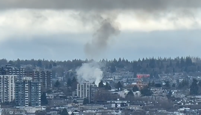 溫西基斯蘭奴車庫發生火警  火柱沖天