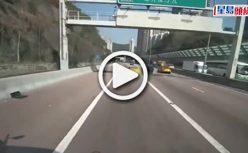 (視頻)屯門公路兩跑車狂飆5秒失蹤影 鄰車司機嚇破膽：係咪黐線｜車Cam直擊