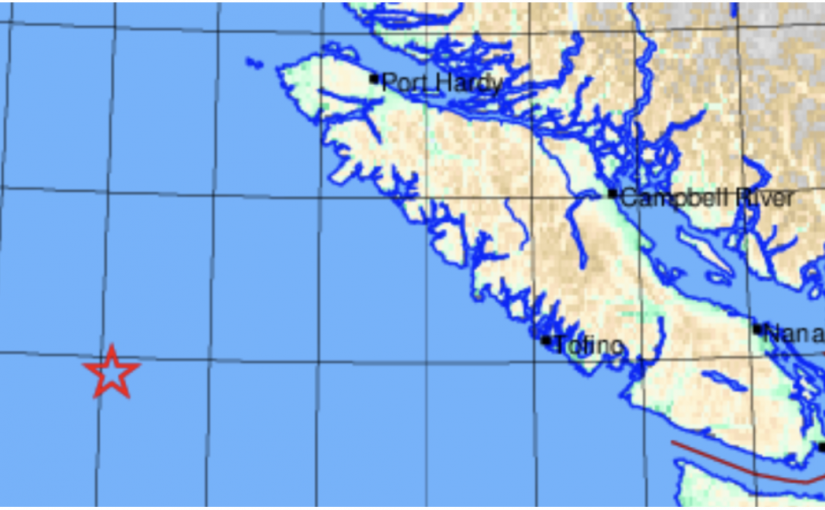 本周末卑詩省發生兩次地震