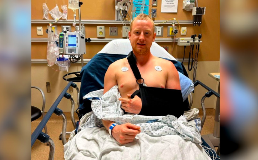 北溫單車騎士與黑熊夜路相逢  都嚇壞了  結果⋯⋯