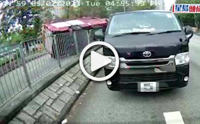 (視頻)車Cam直擊｜大埔消防車響號疾馳 撞壆即反