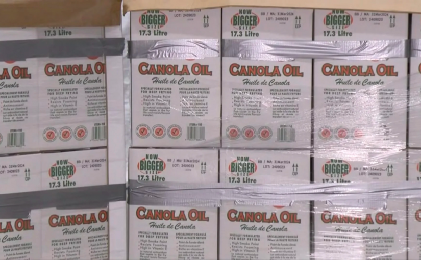 CBSA緝獲歷來數量最多冰毒  藏卑詩出口澳洲菜籽油罐中