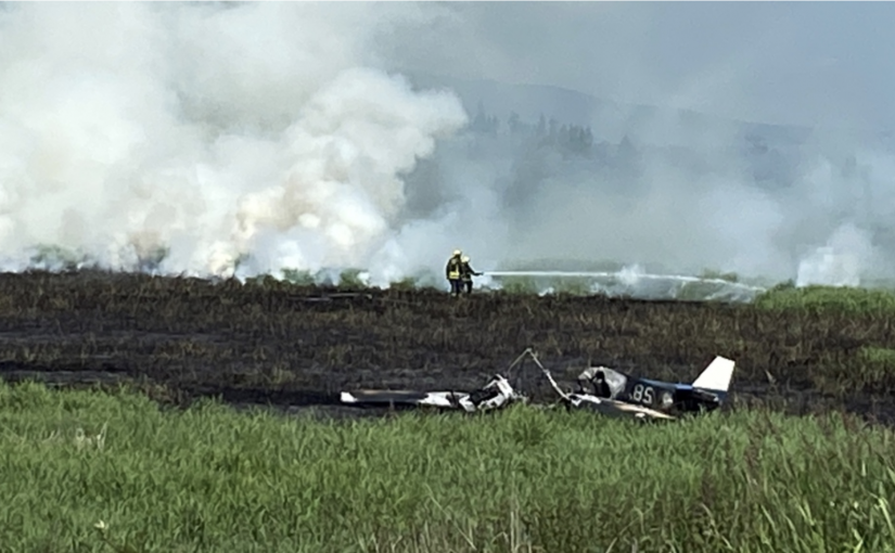 素里超輕型飛機起火 一人受傷送院