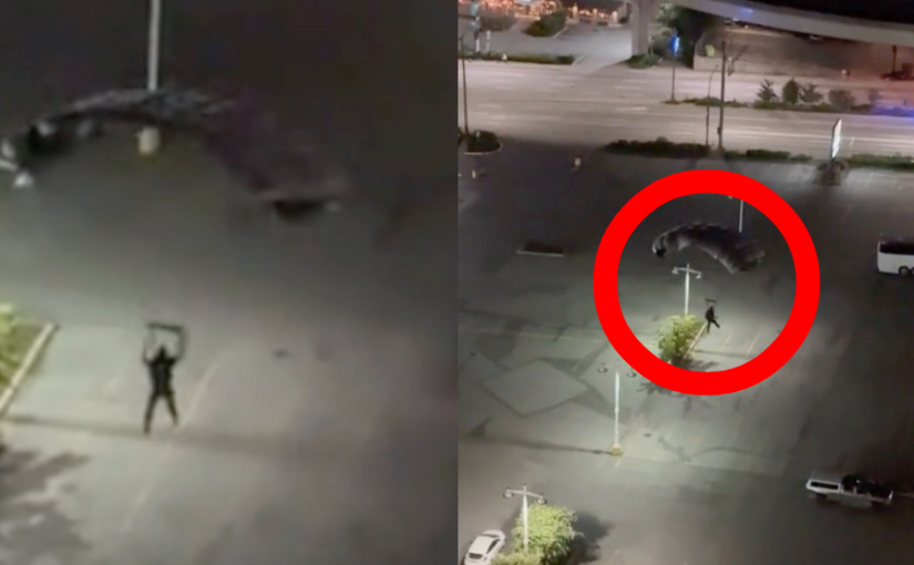 【有片】高貴林遊戲迷仿俠盜獵車場景  午夜從35層高樓縱身跳傘！