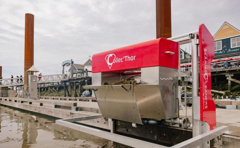 列治文漁人碼頭新裝設置  專門收集菲沙河上漂浮廢物