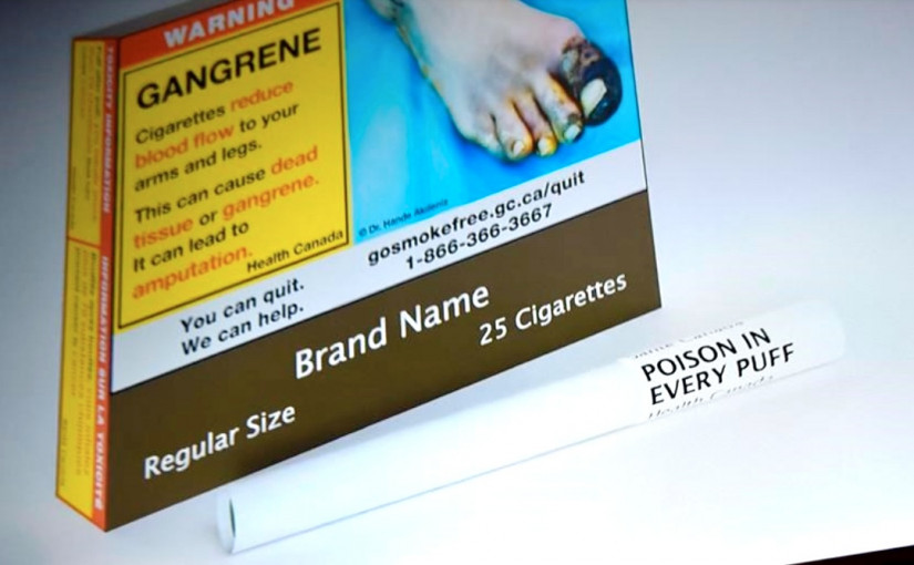 加國單支香煙標注警示語句  周二生效全球首創