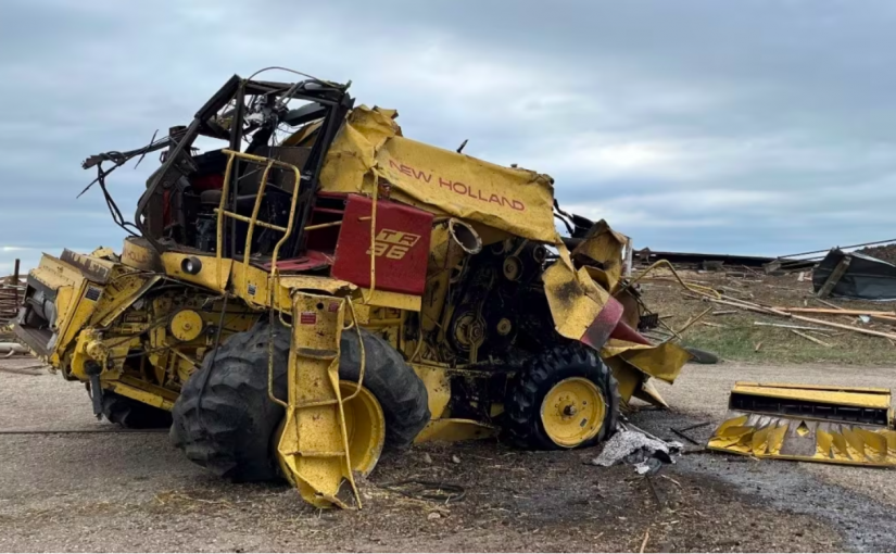 10噸重收割拋擲50米  專家確認亞省本次龍捲風為史上最強之一